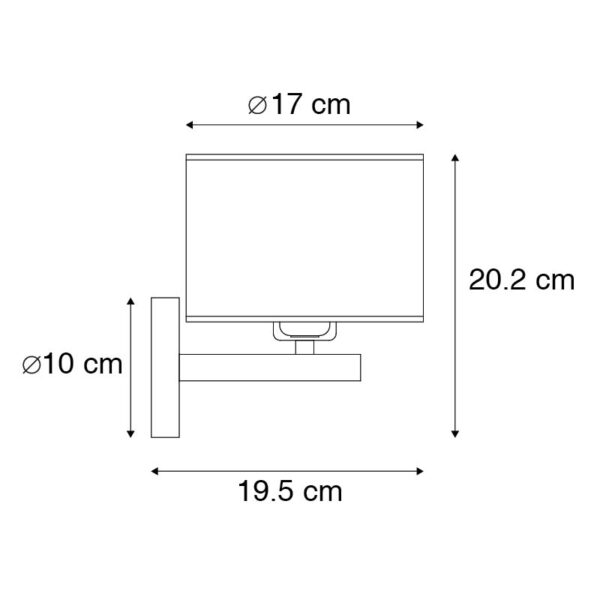 Moderne wandlamp wit rond - VT 1 - Afbeelding 3