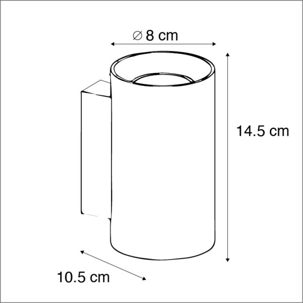 Moderne wandlamp wit rond - Sandy - Afbeelding 3