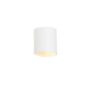 wandlampen Moderne wandlamp wit Sabbio Aluminium Wit Een tijdloze witte in een minimalistisch design. Wandlamp is toepasbaar heel veel ruimtes huis ook op