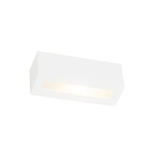 wandlampen Moderne wandlamp wit Tjada Novo Gips Wit Sfeervolle van gips in afgewerkt die zowel naar boven als onder schijnt voor extra sfeer. Deze moderne geeft