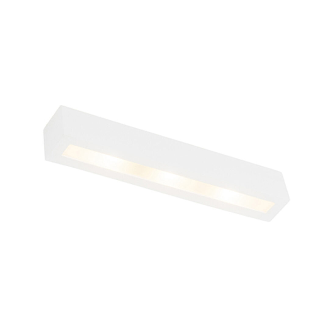 wandlampen Moderne wandlamp wit Tjada Novo Gips Wit Direct sfeer goede verlichting in jouw ruimte met deze moderne Novo. Deze is de basis voor elke huis of op