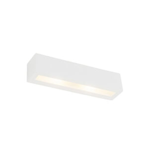 wandlampen Moderne wandlamp wit Tjada Novo Gips Wit Prachtige witte van gips die zowel boven als onder strijklicht geeft op de muur. Als basisverlichting is