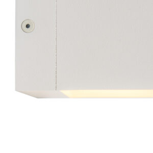 wandlampen Moderne wandlamp wit Transfer Aluminium Wit Deze is een minimalistische afgewerkt in aluminium. Het echte tijdloze lamp perfect jouw modern interieur