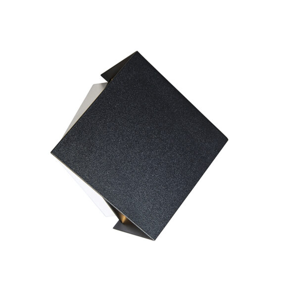 Moderne wandlamp zwart - Cube - Afbeelding 2