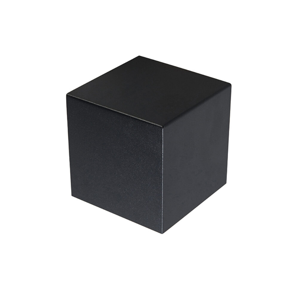 wandlampen Moderne wandlamp zwart Cube Aluminium Zwart Een fantastische nieuwe toevoeging in de collectie van Wandlamp heeft zijn weg gevonden naar ons