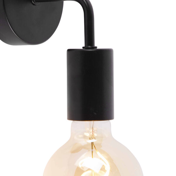 Moderne wandlamp zwart 15,5 cm - Facile - Afbeelding 2