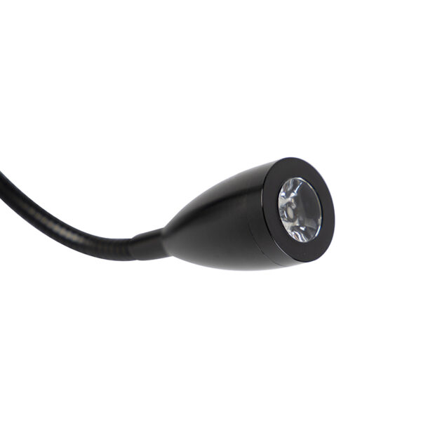 Moderne wandlamp zwart met flexarm - Brescia Combi - Afbeelding 2