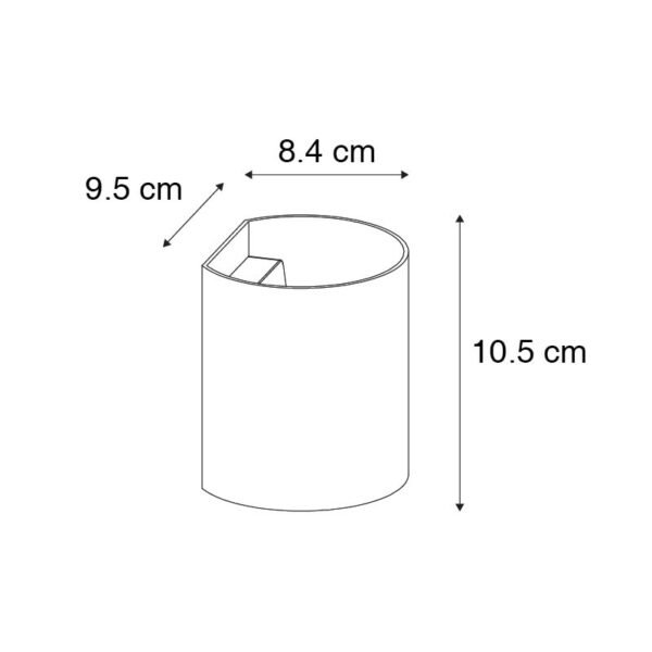 Moderne wandlamp zwart - Sabbio - Afbeelding 3