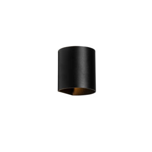 wandlampen Moderne wandlamp zwart Sabbio Aluminium Zwart Een tijdloze zwarte in een minimalistisch design. Wandlamp is toepasbaar heel veel ruimtes huis ook op