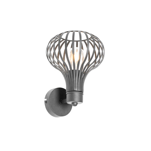 wandlampen Moderne wandlamp zwart Saffira Aluminium Zwart Een moderne dat is onze coole Saffira. Mooi afgewerkt in aluminium en open lampenkap. Het design van