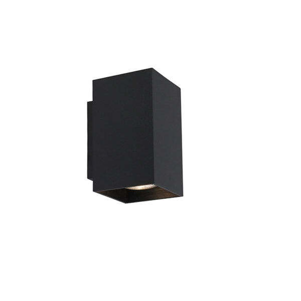 wandlampen Moderne wandlamp zwart vierkant Sandy Staal Zwart Een mooie in een tijdloos Wandlamp biedt moderne verschijning om jarenlang van te genieten. De