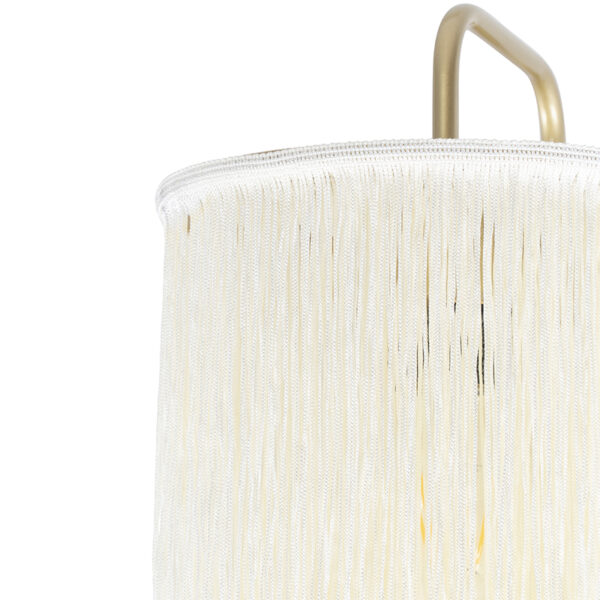 Oosterse wandlamp goud crème kap met franjes - Franxa - Afbeelding 2