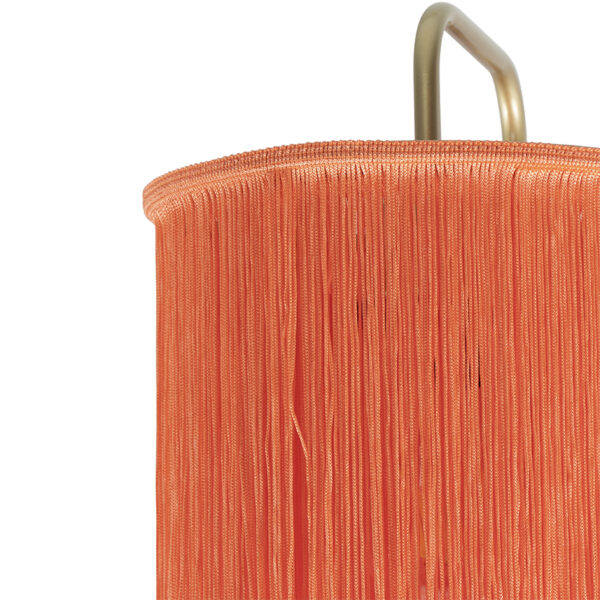 Oosterse wandlamp goud roze kap met franjes - Franxa - Afbeelding 2