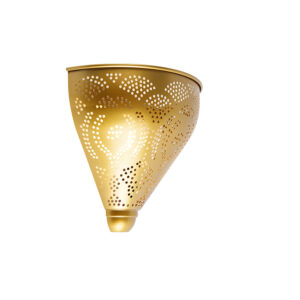 wandlampen Oosterse wandlamp goud Zayn Staal is een mooi afgewerkte in en zorgt voor lichteffect de ruimte. Hij heeft hoogte van 20 cm diepte 115 cm. Het design
