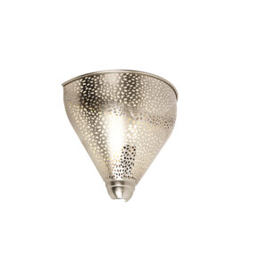 wandlampen Oosterse wandlamp staal Sinbad Staal is een mooi afgewerkte in en zorgt voor lichteffect de ruimte. Hij heeft hoogte van 21 cm diepte 11 cm. Het