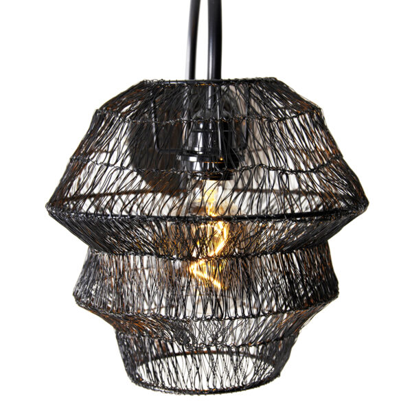 Oosterse wandlamp zwart - Vadi - Afbeelding 2