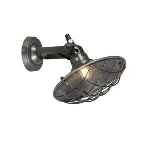 wandlampen Rustieke wandlamp staal kantelbaar Stradt Staal Met de aan muur je meteen een industrieel interieur. Boordevol robuuste details dit geeft nostalgisch