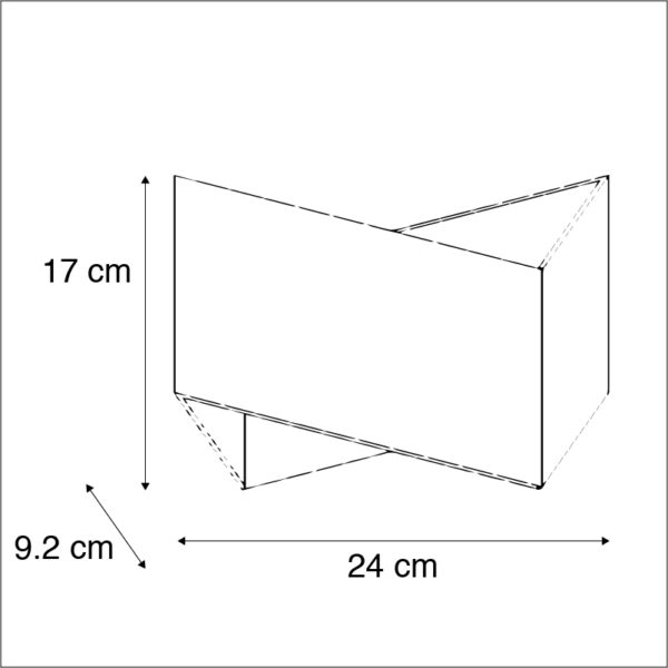 Set van 2 design wandlampen wit - Fold - Afbeelding 3