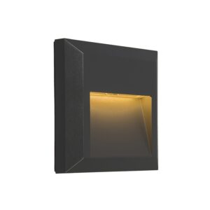 wandlampen Set van 2 moderne donkergrijs incl. LED Gem Kunststof Donkergrijs Deze donkergrijze is een opbouw armatuur met strip voor indirect licht zeer