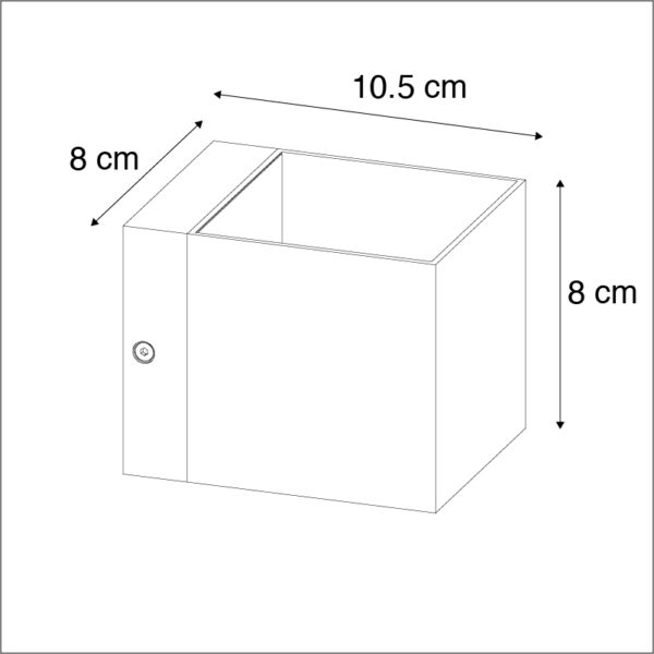 Set van 2 moderne wandlampen zwart - Transfer - Afbeelding 3