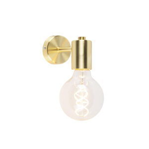 wandlampen Smart Art Deco wandlamp goud incl. G95 WiFi lichtbron Facil Staal De perfecte keuze voor iedere liefhebber van minimalistische en moderne Kies de