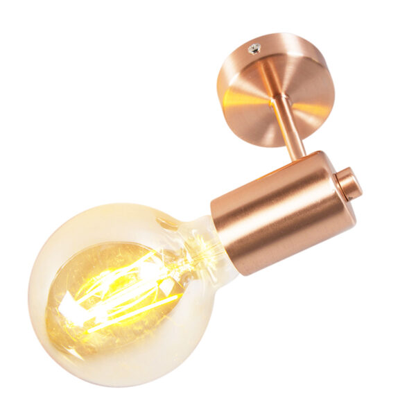 Smart Art Deco wandlamp koper incl. G95 WiFi lichtbron - Facil - Afbeelding 2