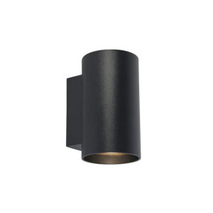 wandlampen Smart design wandlamp zwart incl. WiFi GU10 Sandy Staal Zwart Hele moderne met een tijdloos Wandlamp biedt mooie verschijning om jarenlang van te