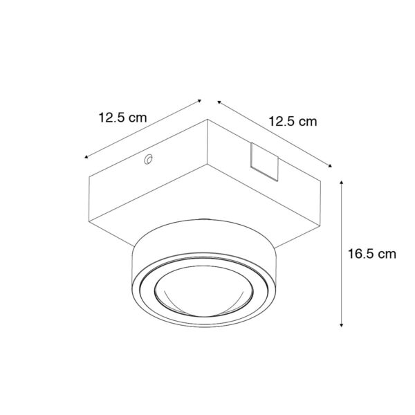 Smart wandlamp donkergrijs met afstandsbediening - Marko - Afbeelding 3