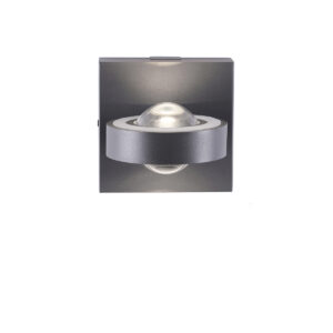 wandlampen Smart wandlamp donkergrijs met afstandsbediening Marko Aluminium Donkergrijs Wandlamp lift jouw interieur naar een andere dimensie. De lichtgevende