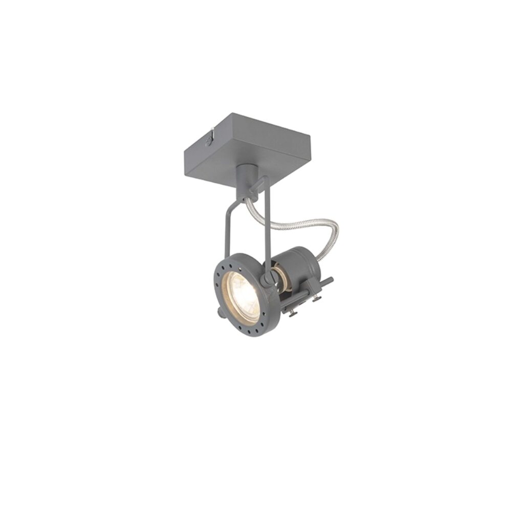 wandlampen spot antraciet en kantelbaar Suplux Metaal Donkergrijs Erg mooie metalen of wandspot die zorgt voor een aangename overzichtelijke lichtverdeling