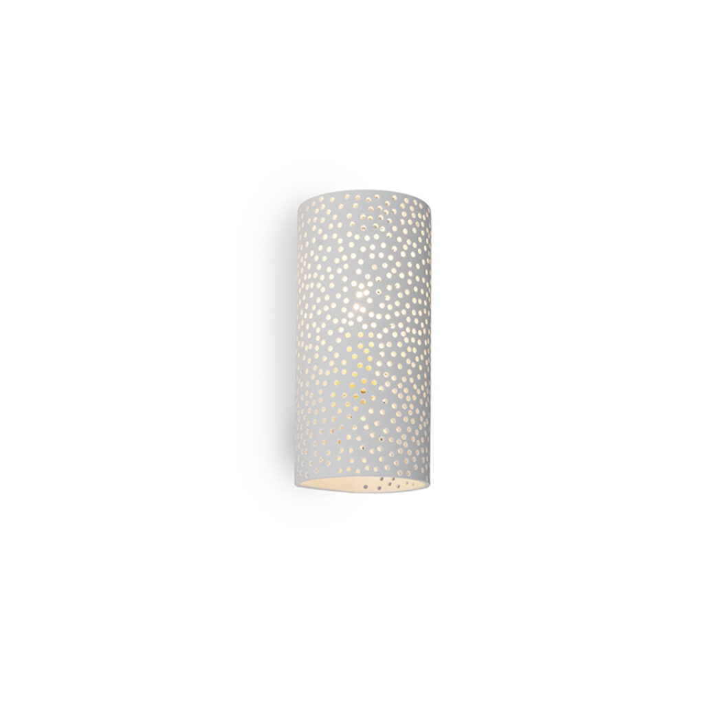 wandlampen Vintage cilindervormige wandlamp wit gips Mahou Gips keramiek Wit Deze prachtige heeft een strak design maar met vintage look and feel. Een simpele