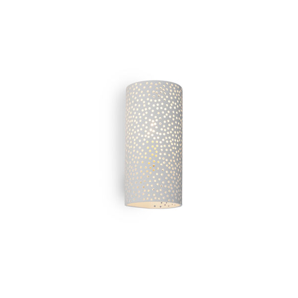 wandlampen Vintage cilindervormige wandlamp wit gips Mahou Gips keramiek Wit Deze prachtige heeft een strak design maar met vintage look and feel. Een simpele