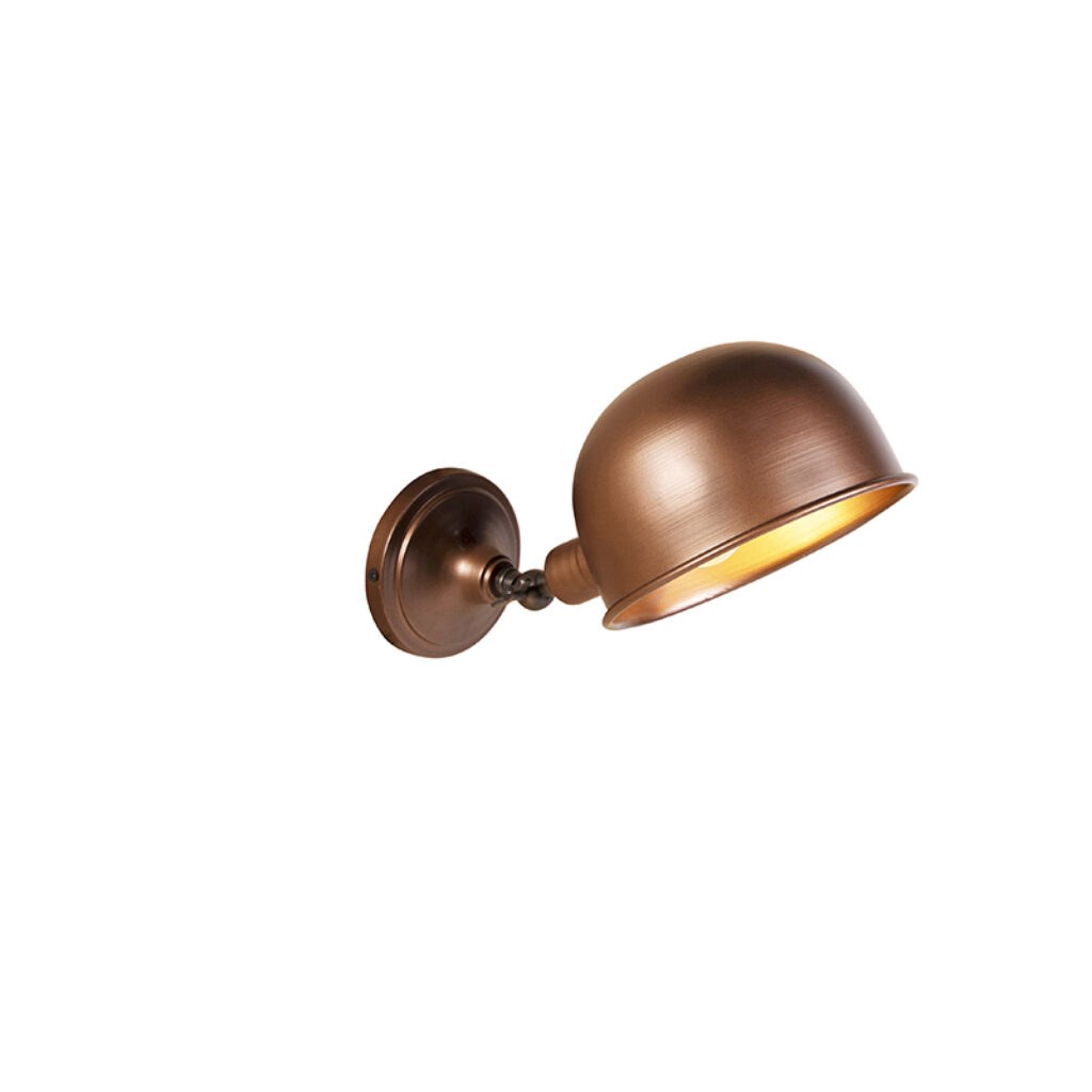 wandlampen wandlamp antiek koper Spey Staal Koper De is een in huis. koperen kleur mooi afgewerkt wat hem echte uitstraling Hij staat heel je kantoor de