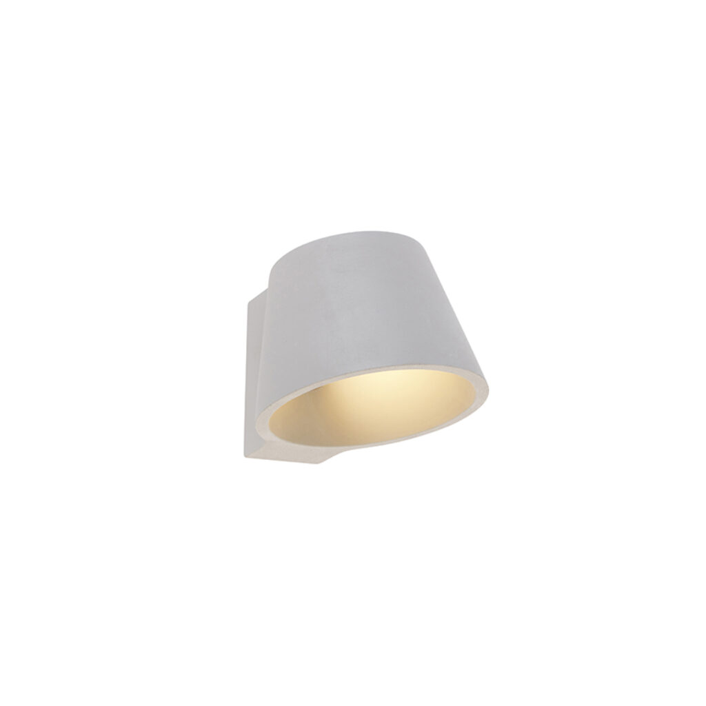 wandlampen wandlamp beton Cup Steen Beton Grijs Deze is gemaakt van beton. Door dit materiaalgebruik krijgt de een strak en natuurlijk uiterlijk. De betonnen