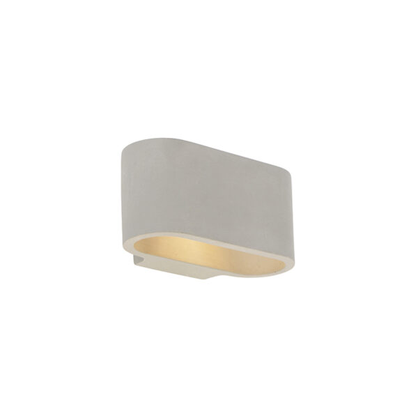 wandlampen wandlamp grijs beton Arles Steen Beton Grijs Deze stoere past eigenlijk in ieder interieur. De betonnen lamp wordt strak op de wand gemonteerd en