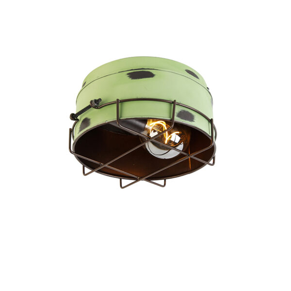 Industriële wandlamp groen 25 cm - Barril - Afbeelding 2