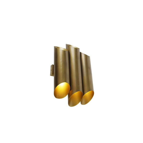 wandlampen wandlamp messing Whistle Staal Een lamp hoeft niet veel ruimte in te nemen om net die ene speciale toevoeging aan je interieur geven. Deze is gemaakt