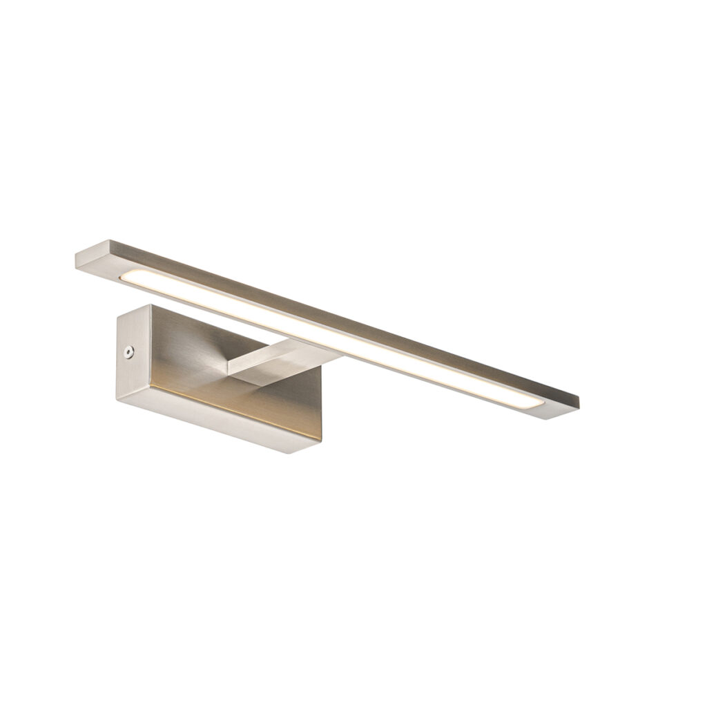 wandlampen Wandlamp staal 415 cm incl. LED IP44 Jerre StaalKunststof Staal