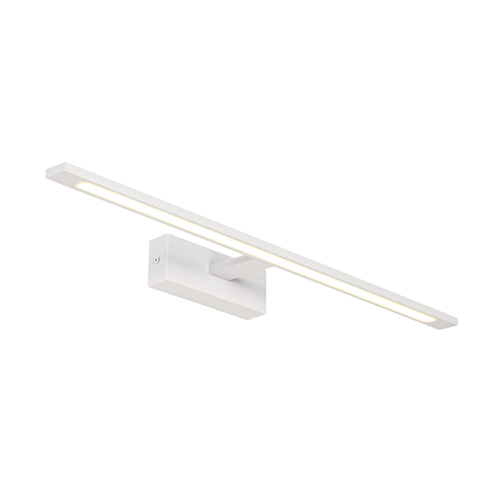 wandlampen Wandlamp wit 62 cm incl. LED IP44 Jerre StaalKunststof Wit