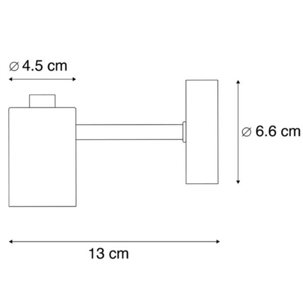 Industriële wandlamp zwart - Facil - Afbeelding 3