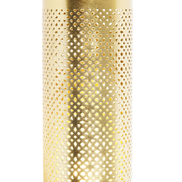 Industriële wandlamp zwart met goud 11,5 cm - Raspi - Afbeelding 2