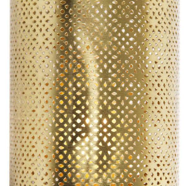 Industriële wandlamp zwart met goud 7,5 cm - Raspi - Afbeelding 2