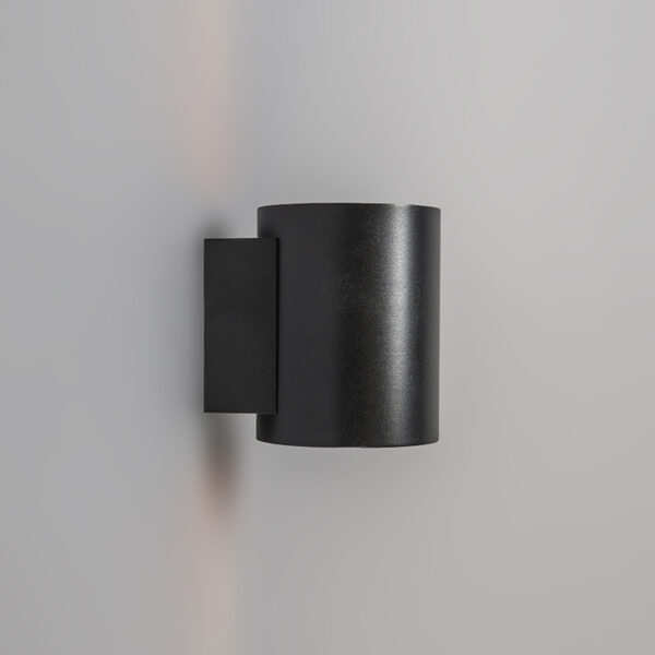 Wandlamp zwart met goud rond - Sola - Afbeelding 2