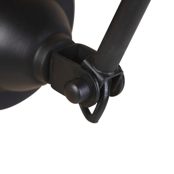 Industriële wandlamp zwart verstelbaar - Wye - Afbeelding 2