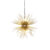 Art Deco hanglamp goud 6-lichts – Broom