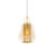 Art deco hanglamp goud met amber glas 23 cm – Kevin