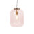 Art Deco hanglamp messing met roze glas – Bliss