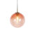 Art deco hanglamp messing met roze glas 33 cm – Pallon