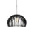 Art deco hanglamp zwart hout 50 cm – Twain