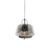 Art deco hanglamp zwart met smoke glas 30 cm – Kevin